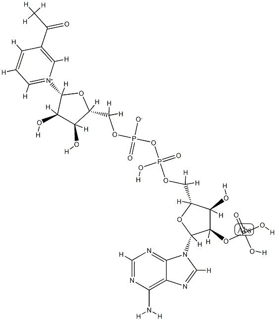 3-acetylpyridine-adenine dinucleotide phosphate Struktur