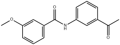 N-(3-acetylphenyl)-3-methoxybenzamide 结构式