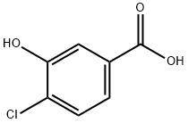 4-クロロ-3-ヒドロキシ安息香酸 化学構造式
