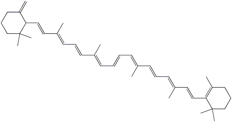 5,18-Didehydro-5,6-dihydro-β,β-carotene Structure