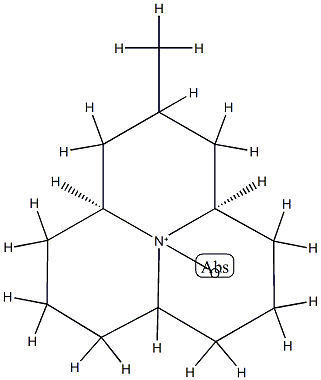 (3aα,6aβ,9aα)-Dodecahydro-2β-methylpyrido[2,1,6-de]quinolizine 10-oxide Structure