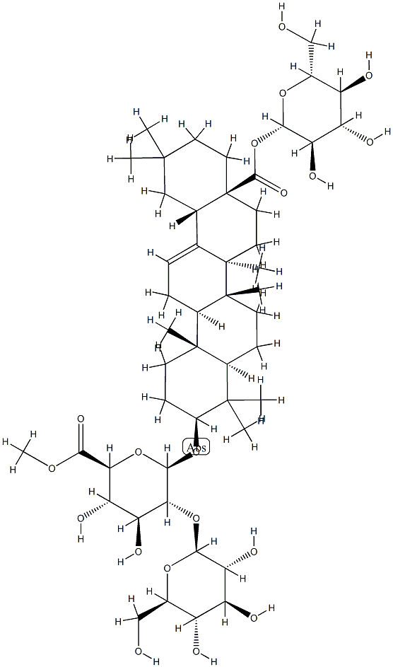 竹节参皂苷V甲酯,34291-22-0,结构式