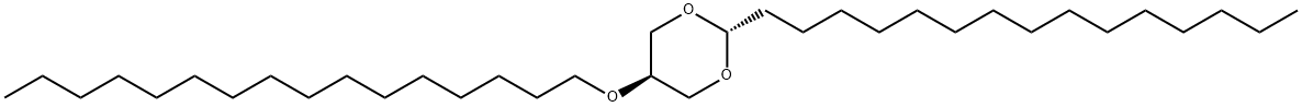 (2α,5β)-5-Hexadecyloxy-2-pentadecyl-1,3-dioxane Struktur