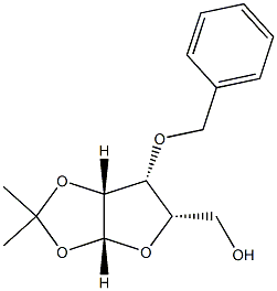 1,2-O-(1-甲基亚乙基)-3-O-(苯基甲基)-BETA-L-呋喃来苏糖, 34370-91-7, 结构式