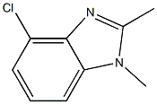 1H-Benzimidazole,4-chloro-1,2-dimethyl-(9CI) Struktur