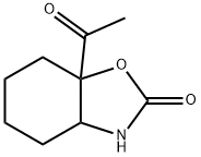2(3H)-Benzoxazolone,7a-acetylhexahydro-(9CI) Struktur