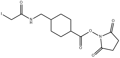 4-(iodoacetamidomethyl)cyclohexanecarboxylic Acid-NHS 结构式