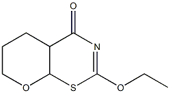4H,5H-Pyrano[3,2-e]-1,3-thiazin-4-one,2-ethoxy-4a,6,7,8a-tetrahydro-(9CI) 结构式
