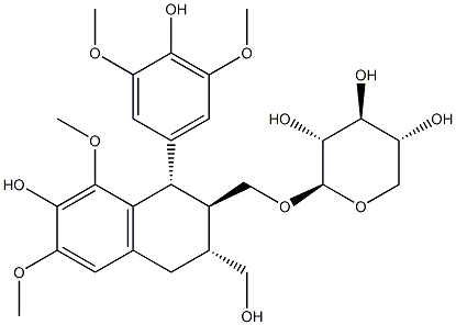 南烛木糖甙,34425-25-7,结构式