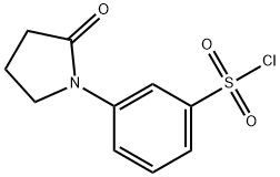 3-<2-吡咯烷酮-1->苯-1-磺酰氯, 344312-54-5, 结构式