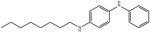 1,4-Benzenediamine, N-octyl-N'-phenyl-, radical ion(1+) Structure