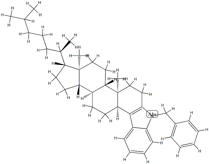 1'-Phenylmethyl-1'H-5β-cholest-3-eno[3,4-b]indole Structure