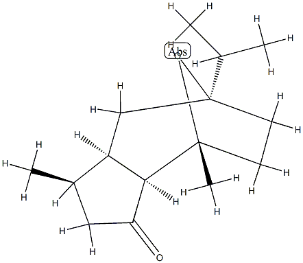 (1R)-1,3aβ,4,5,6,7,8,8aβ-Octahydro-1α,4-dimethyl-7-isopropyl-4α,7α-epoxyazulen-3(2H)-one Structure