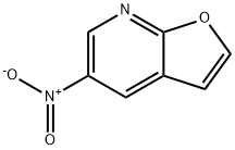 5-nitrofuro[2,3-b]pyridine Struktur
