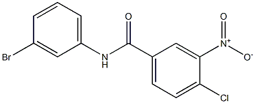 N-(3-bromophenyl)-4-chloro-3-nitrobenzamide, 346723-27-1, 结构式
