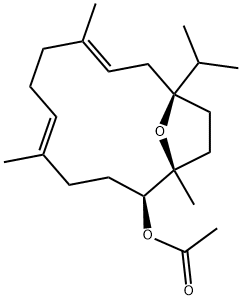 インセンソールアセタート 化学構造式