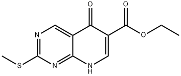 Ethyl 2-(Methylthio)-5-Oxo-5,8-Dihydropyrido[2,3-D]Pyrimidine-6-Carboxylate(WX130168),34711-92-7,结构式