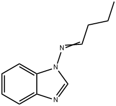 1H-Benzimidazol-1-amine,N-butylidene-(9CI) Struktur
