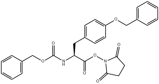CARBOBENZYLOXY-O-BENZYL-L-TYROSINE N-HYDROXYSUCCINIMIDE ESTER 结构式