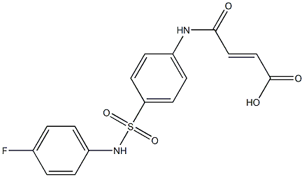 (E)-4-{4-[(4-fluoroanilino)sulfonyl]anilino}-4-oxo-2-butenoic acid,349470-42-4,结构式