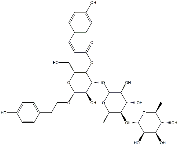 CIS-紫荆女贞苷B,350588-96-4,结构式