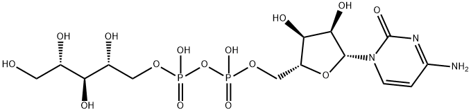 CDP-リビトール 化学構造式