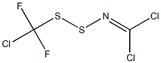 N-[(Chlorodifluoromethyl)dithio]-α,α-dichloromethanimine Structure