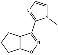 4H-Cyclopent[d]isoxazole,3a,5,6,6a-tetrahydro-3-(1-methyl-1H-imidazol-2-yl)-(9CI) 化学構造式