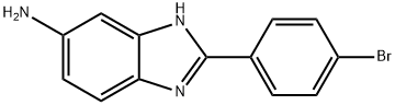 2-(4-溴苯基)-1H-苯并[D]咪唑基-5-胺, 351226-76-1, 结构式