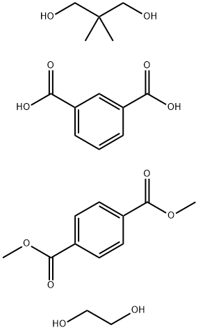 对苯二酸二甲酯、间苯二酸、新戊酸、甘醇共缩聚物,35176-78-4,结构式