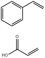 2-丙烯酸、乙烯基苯的聚合物铵盐 结构式