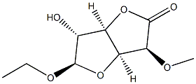 ba-D-Glucofuranosiduronic acid, ethyl 5-O-methyl-, gamma-lactone (9CI) Structure