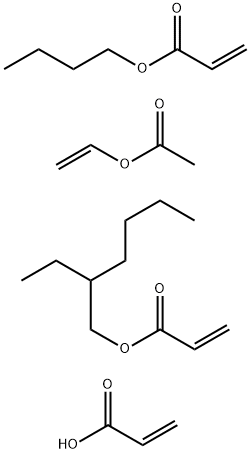 2-丙烯酸与2-丙烯酸丁酯和2-丙烯酸-2-丁基己酯的聚合物, 35239-19-1, 结构式