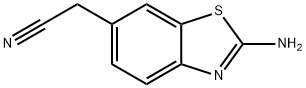 6-Benzothiazoleacetonitrile,2-amino-(9CI) Structure