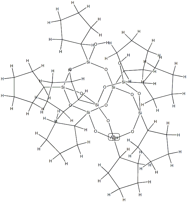 1,3,5,7,9,11-八环苯基四环[7.3.3.15,11]八硅氧烷-内-3,7-二醇, 352538-83-1, 结构式