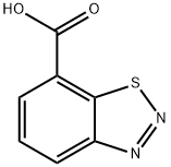 1,2,3-ベンゾチアジアゾール-7-カルボン酸 化学構造式