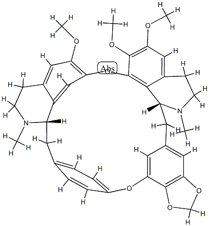 6,6',7-Trimethoxy-2,2'-dimethyl-12,13-methylenebis(oxy)berbaman Structure