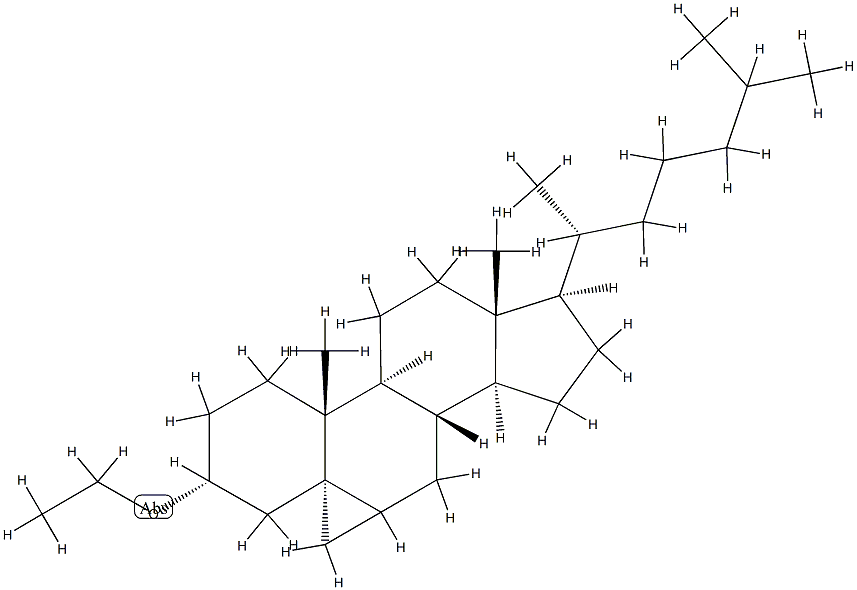 (5R)-3',6-Dihydro-3α-ethoxycyclopropa[5,6]cholestane Structure