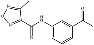 N-(3-acetylphenyl)-4-methyl-1,2,5-oxadiazole-3-carboxamide Structure