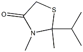 4-Thiazolidinone,2,3-dimethyl-2-(1-methylethyl)-(9CI) 化学構造式