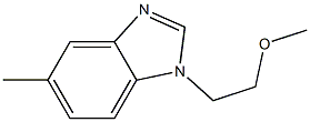 1H-Benzimidazole,1-(2-methoxyethyl)-5-methyl-(9CI) Struktur