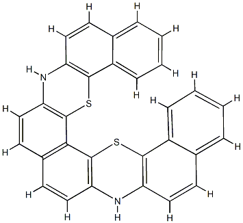3H,8H-Benzo[c]benzo[6,7]phenothiazino[4,3-h]phenothiazine 结构式