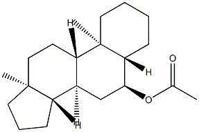 6α-Acetoxy-5α-androstane Structure