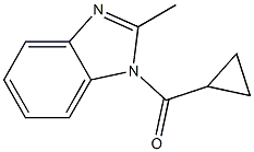 1H-Benzimidazole,1-(cyclopropylcarbonyl)-2-methyl-(9CI) Structure