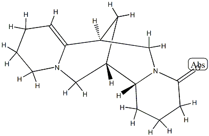 (7S)-1,2,3,7,9,10,11,13,14,14aα-Decahydro-7α,14α-methano-4H,6H-dipyrido[1,2-a:1',2'-e][1,5]diazocin-4-one Struktur