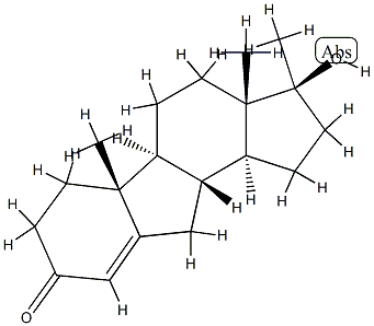 贝诺睾酮, 3570-10-3, 结构式