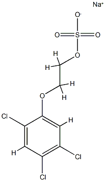 Sulfuric acid 2-(2,4,5-trichlorophenoxy)ethyl(sodium) salt Struktur