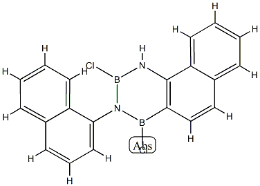 2,4-Dichloro-1,2,3,4-tetrahydro-3-(1-naphthalenyl)naphtho[2,1-e]-1,3,2,4-diazadiborine