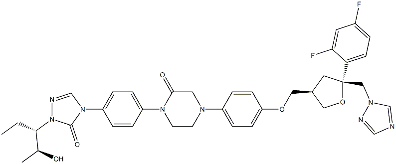 泊沙康唑杂质51, 357189-94-7, 结构式