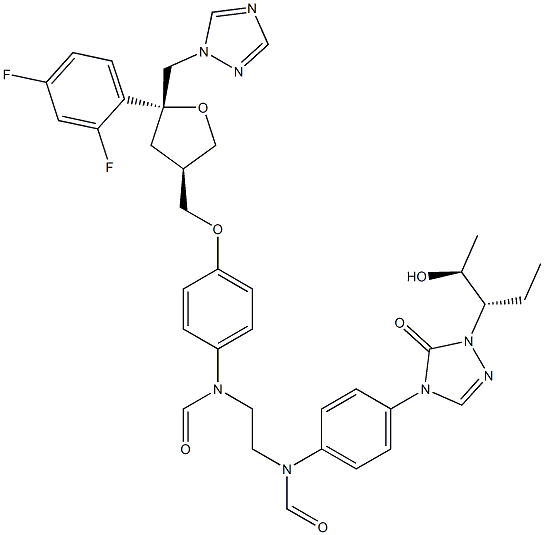 泊沙康唑咪唑烷杂质,357189-95-8,结构式